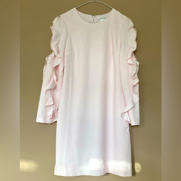 NWT - Club Monaco Open Shoulder Dress - blushed pink colour - size US 0 - Picture 3 of 15